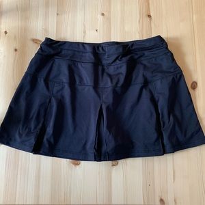 Black Dry Tek Gear Skort with pleats